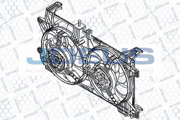 Jdeus EV847200 - Вентилятор, охолодження двигуна autocars.com.ua