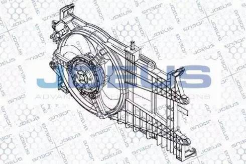 Jdeus EV848700 - Вентилятор, охолодження двигуна autocars.com.ua