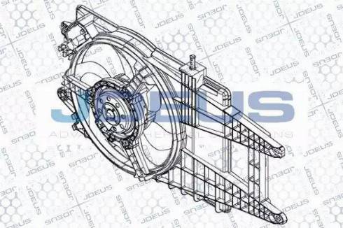 Jdeus EV848800 - Вентилятор, охолодження двигуна autocars.com.ua