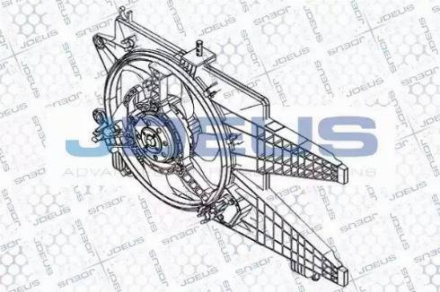 Jdeus EV851600 - Вентилятор, охолодження двигуна autocars.com.ua