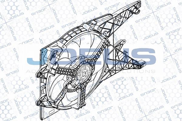 Jdeus EV877700 - Вентилятор, охолодження двигуна autocars.com.ua