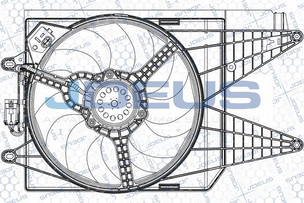 Jdeus EV887410 - Вентилятор, охолодження двигуна autocars.com.ua