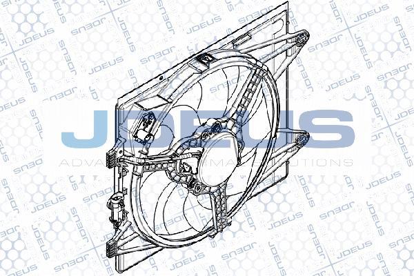 Jdeus EV899210 - Вентилятор, охолодження двигуна autocars.com.ua