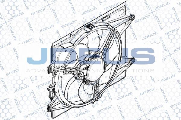 Jdeus EV899410 - Вентилятор, охолодження двигуна autocars.com.ua
