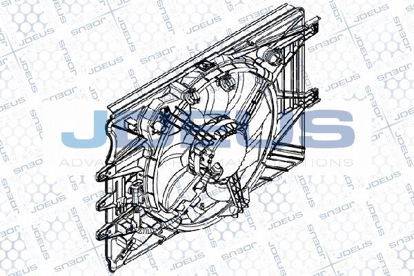 Jdeus EV8A9410 - Вентилятор, охолодження двигуна autocars.com.ua