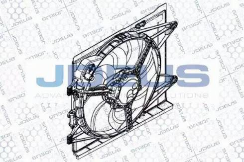 Jdeus EV8B0210 - Вентилятор, охолодження двигуна autocars.com.ua