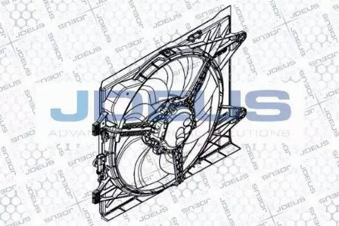 Jdeus EV8C0500 - Вентилятор, охолодження двигуна autocars.com.ua