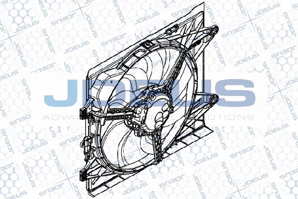 Jdeus EV8B0500 - Вентилятор, охолодження двигуна autocars.com.ua