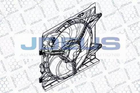 Jdeus EV8C0310 - Вентилятор, охолодження двигуна autocars.com.ua