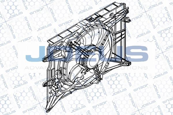 Jdeus EV8C6140 - Вентилятор, охолодження двигуна autocars.com.ua