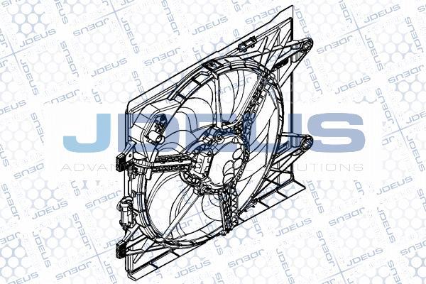 Jdeus EV8C6710 - Вентилятор, охолодження двигуна autocars.com.ua