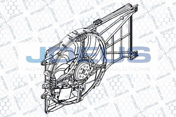 Jdeus EV8C8440 - Вентилятор, охолодження двигуна autocars.com.ua