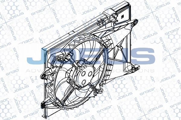 Jdeus EV8D2440 - Вентилятор, охолодження двигуна autocars.com.ua