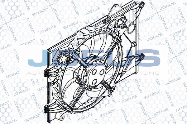 Jdeus EV8D2740 - Вентилятор, охолодження двигуна autocars.com.ua