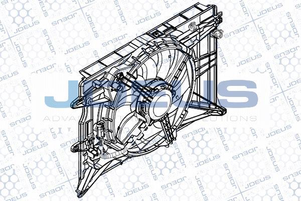 Jdeus EV8D4040 - Вентилятор, охолодження двигуна autocars.com.ua