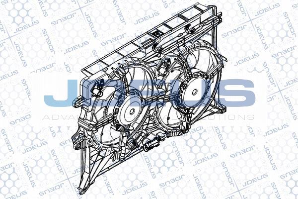 Jdeus EV8E9740 - Вентилятор, охолодження двигуна autocars.com.ua