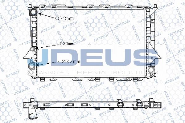 Jdeus M-0010130 - Радіатор, охолодження двигуна autocars.com.ua