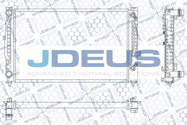 Jdeus M-0010170 - Радіатор, охолодження двигуна autocars.com.ua