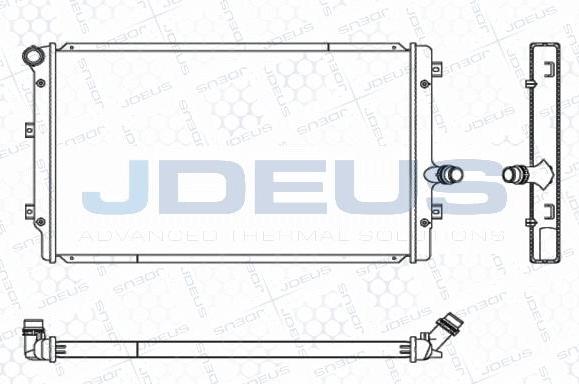 Jdeus M-0010320 - Радіатор, охолодження двигуна autocars.com.ua