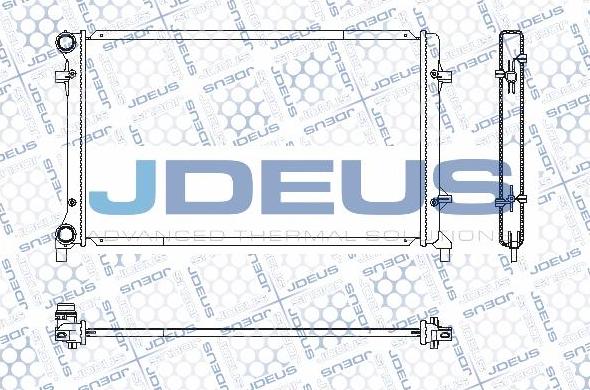 Jdeus M-0010330 - Радіатор, охолодження двигуна autocars.com.ua