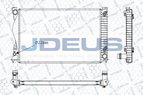 Jdeus M-0010380 - Радіатор, охолодження двигуна autocars.com.ua