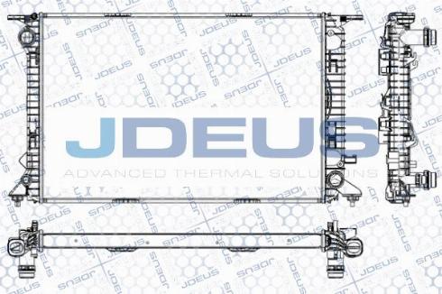 Jdeus M-0010450 - Радіатор, охолодження двигуна autocars.com.ua