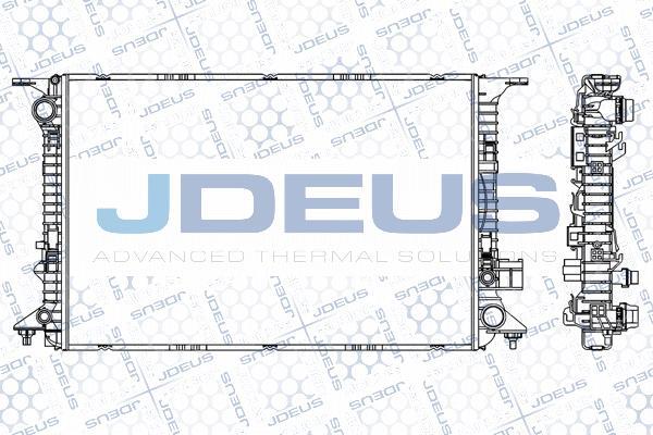 Jdeus M-001057A - Радіатор, охолодження двигуна autocars.com.ua