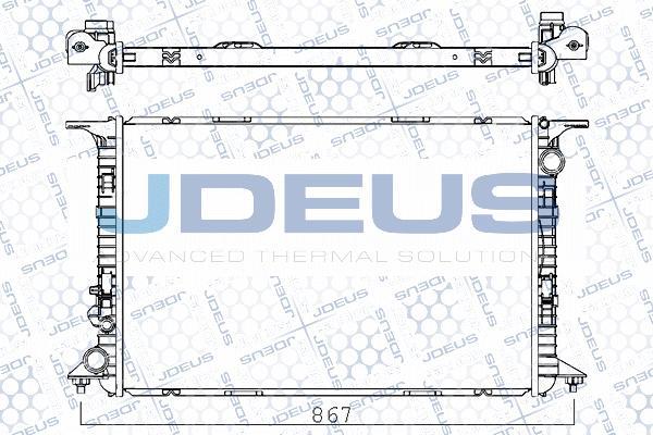 Jdeus M-001060A - Радіатор, охолодження двигуна autocars.com.ua