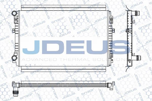 Jdeus M-001066A - Радіатор, охолодження двигуна autocars.com.ua