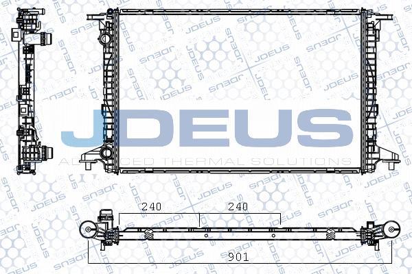 Jdeus M-0010720 - Радіатор, охолодження двигуна autocars.com.ua