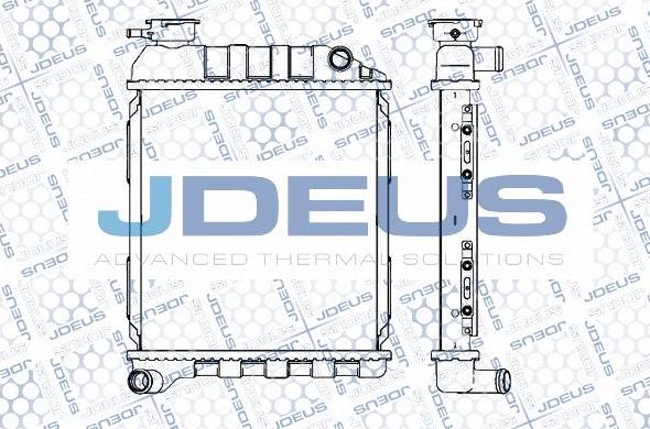 Jdeus M-0020000 - Радіатор, охолодження двигуна autocars.com.ua