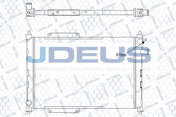 Jdeus M-0020371 - Радіатор, охолодження двигуна autocars.com.ua