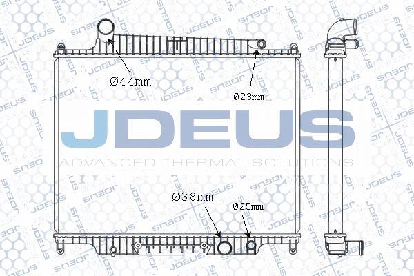 Jdeus M-0020440 - Радіатор, охолодження двигуна autocars.com.ua