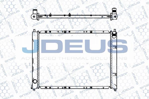 Jdeus M-0020450 - Радіатор, охолодження двигуна autocars.com.ua