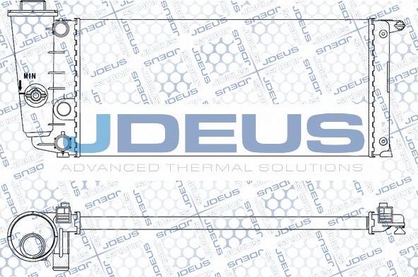 Jdeus M-0030010 - Радіатор, охолодження двигуна autocars.com.ua