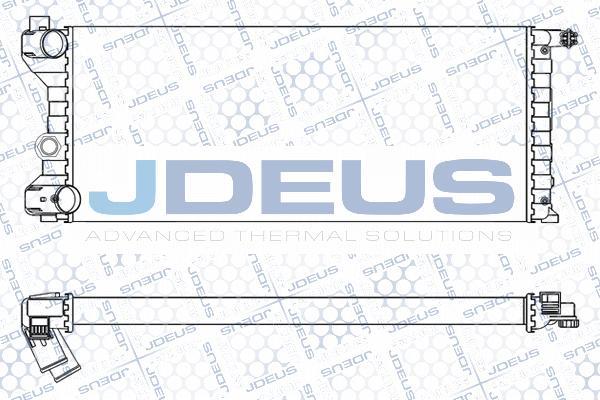Jdeus M-0030020 - Радиатор, охлаждение двигателя autodnr.net