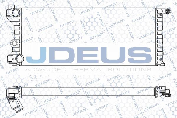 Jdeus M-0030020 - Радіатор, охолодження двигуна autocars.com.ua