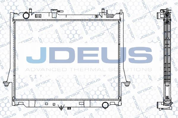 Jdeus M-0040010 - Радіатор, охолодження двигуна autocars.com.ua