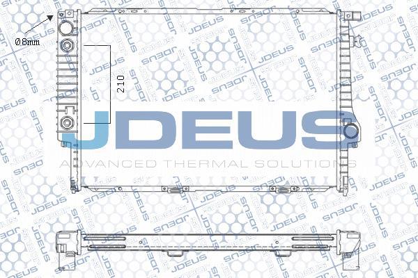 Jdeus M-0050070 - Радіатор, охолодження двигуна autocars.com.ua