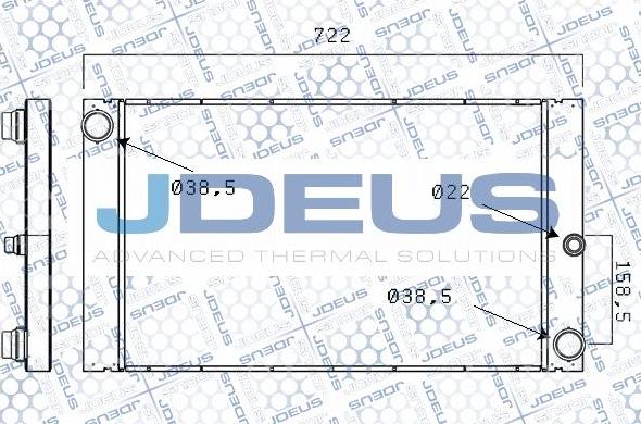 Jdeus M-005025A - Радіатор, охолодження двигуна autocars.com.ua