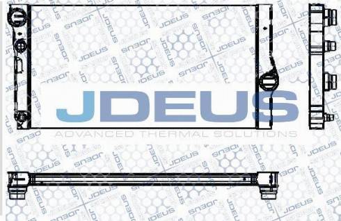 Jdeus M-0050310 - Радіатор, охолодження двигуна autocars.com.ua