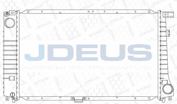 Jdeus M-0050510 - Радіатор, охолодження двигуна autocars.com.ua