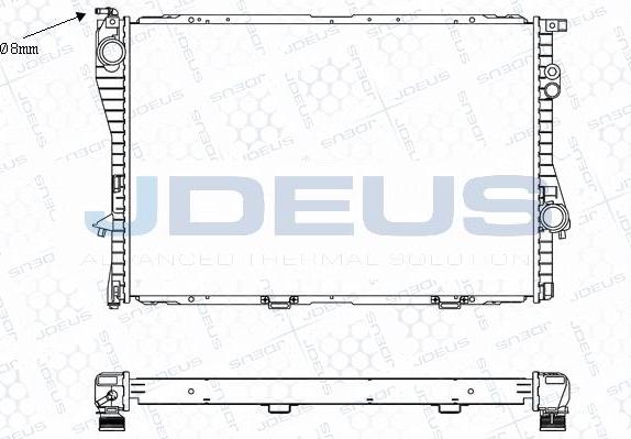 Jdeus M-0050521 - Радіатор, охолодження двигуна autocars.com.ua