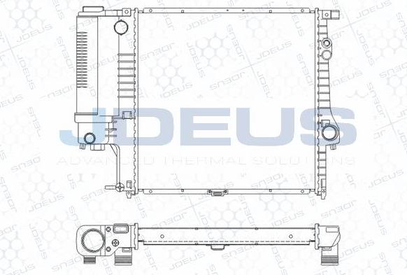 Jdeus M-0050580 - Радиатор, охлаждение двигателя autodnr.net