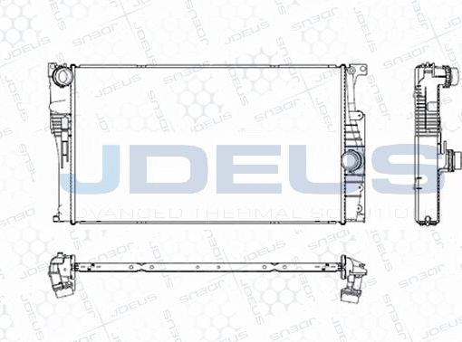 Jdeus M-0050790 - Радіатор, охолодження двигуна autocars.com.ua