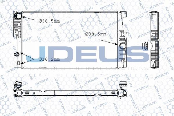 Jdeus M-0050830 - Радіатор, охолодження двигуна autocars.com.ua