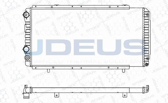 Jdeus M-0070050 - Радіатор, охолодження двигуна autocars.com.ua