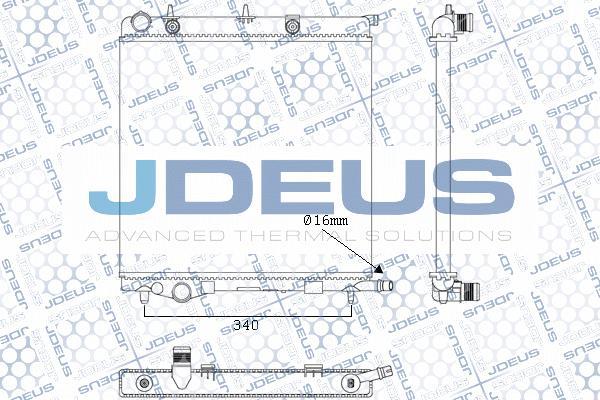 Jdeus M-0070090 - Радіатор, охолодження двигуна autocars.com.ua