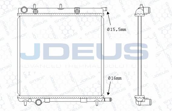 Jdeus M-0070091 - Радіатор, охолодження двигуна autocars.com.ua