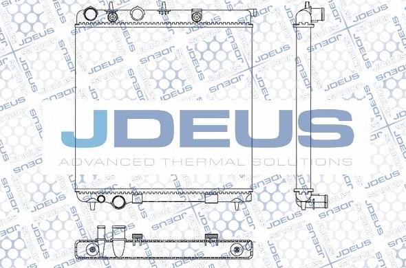 Jdeus M-0070110 - Радіатор, охолодження двигуна autocars.com.ua